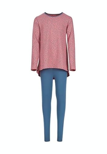 Skiny Mädchen Girls Pyjama lang Pyjamaset, fadedrose Leo, 140