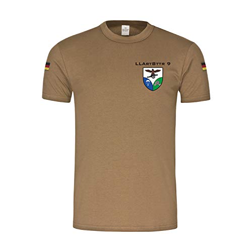 BW Tropen 2 WachBtl Kompanie Wachbataillon Bundeswehr Wappen T-Shirt#32221, Größe:M, Farbe:Khaki