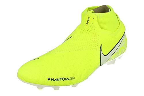 Nike Unisex-Erwachsene Phantom Vsn Elite Df Fg Fußballschuhe, Grün Volt White Barely Volt 717, 42.5 EU