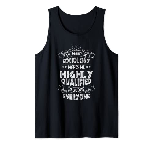Lustiges Soziologie-Design für einen Soziologen Tank Top
