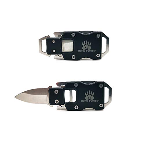 Verschlüsse Armband Paracord Zubehör Männer - Survival Tool Mini Messer outdoor - schlüsselanhänger taschenmesser klein - knife multitool werkzeug - Camping, selbstverteidigung waffen