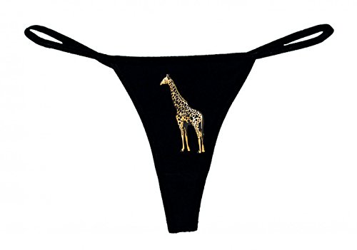 Druckerlebnis24 String Tanga Stolze Giraffe Madagaskar Dschungel Wildnis Afrika XS- XXL Damen String Sexy Unterhose