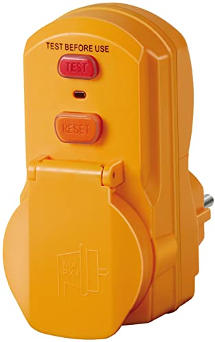 Brennenstuhl Personenschutz-Adapter BDI-A 2 30 IP54 / Personenschutzstecker für außen (zweipolige Abschaltung, 30mA)
