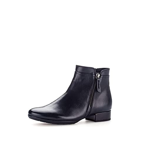 Gabor Damen Ankle Boots, Frauen Stiefeletten,Komfortable Mehrweite (H),Booties,halbstiefel,Kurzstiefel,Ocean (Flausch),41 EU / 7.5 UK