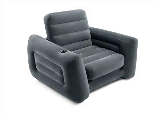 Intex 66551NP Pull-Out Chair, Schwarz, 117x224x66 cm