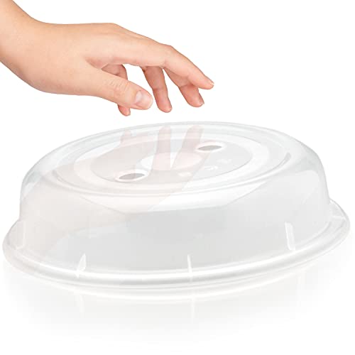 Mikrowellen Abdeckung von Hausfelder - Standard Ausführung ø26,5x6cm - robust und BPA frei, Mikrowellen Deckel und Haube für Mikrowellengeschirr