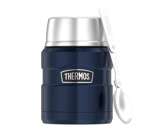 Thermos 123188 Lebensmittelbehälter „King Food“, isoliert, 470 ml, Blau