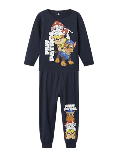 NAME IT Jungen Nmmaspek Pawpatrol Ls Nightset Noos Cplg Hose, Dark Sapphire, 98-104 EU