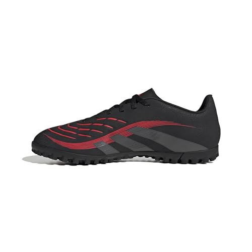 adidas Unisex Predator Club Turf Football Boots Fußballschuhe, core Black/Grey Four/Lucid red