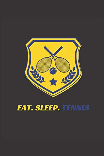 Eat. Sleep. Tennis: Nice wide-ruled lines for easy writing