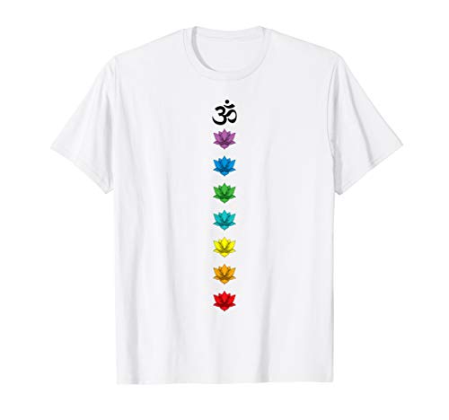 Yoga OM Symbol und Chakren T-Shirt
