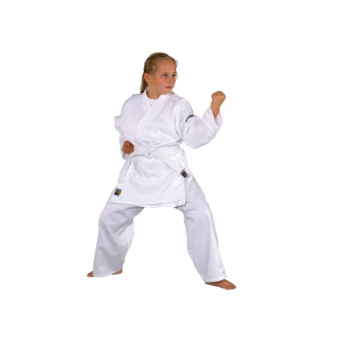 Kwon 551000160 ClubLine Karateanzug (Junior/Basic), weiß, 160cm