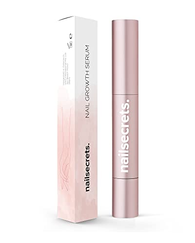 nailsecrets Nail Growth Serum, Nagelhärter extra stark für Gesunde Fingernägel & Fußnägel, Schnelles Wachstum, Natürliches Nagelserum mit Mandelöl & Jojobaöl