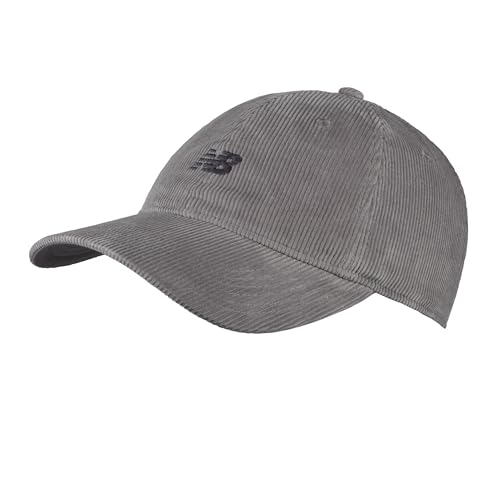 New Balance Unisex 6 Panel gewaschene Cordmütze, Herren & Damen Mode Baumwolle Cord Kappe, Einheitsgröße, slate, Einheitsgröße