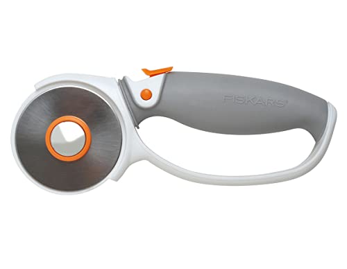 Fiskars Titan-Rollmesser, Ø 60 mm, Für Rechts- und Linkshänder, Orange/Weiß/Grau, 1004753