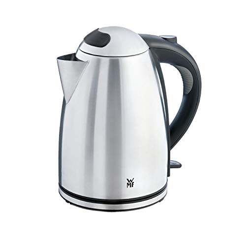 WMF Stelio Wasserkocher Edelstahl 1,7l, elektrischer Wasserkocher mit Kalkfilter, 24 W, Wasserstandanzeige beleuchtet, edelstahl matt