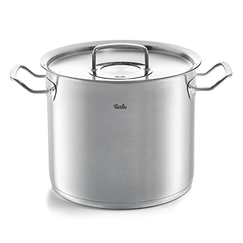 Fissler Original-Profi Collection / hoher Kochtopf (Ø 28 cm, 14L) aus Edelstahl, Töpfe inkl. Metall-Deckel, Innen-Skalierung – Induktion
