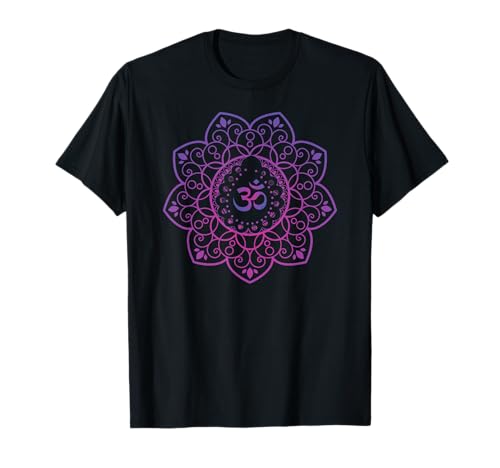 Om Meditations Mandalas Design Art Lover Spirituelle Grafik T-Shirt