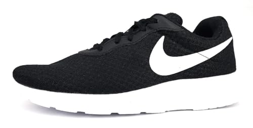 Nike Herren Tanjun Sneaker, Black White Barely Volt Black, 44.5 EU