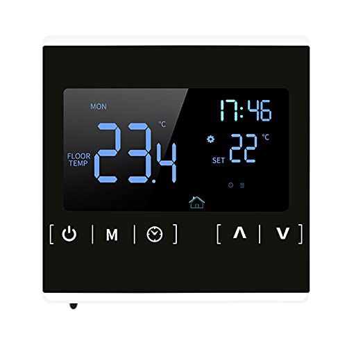 Ailgely Thermostat WiFi, MH-1822D-WIFI fußbodenheizung Thermostat, WLAN Raumthermostat, LCD Intelligente automatische Digitalanzeige 6 Modi Konstanttemperatur-Thermostat-Steuertabelle