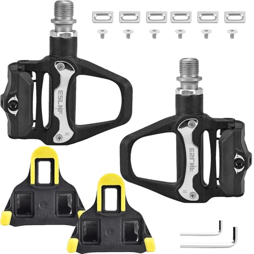 URHELP Rennradpedale,Cleats und Montagematerial,Klickpedale Rennrad,Selbstklingelpedale mit Stollen Fahrradpedalen Reparaturersatz, für MTB Gravel SDS Klickpedale,Langstreckenfahrt,Outdoor