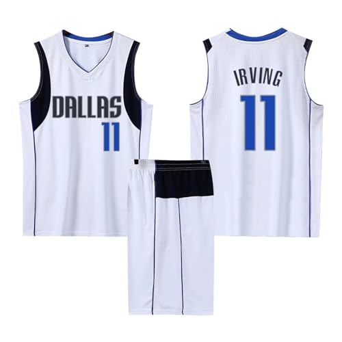 2-Teiliges Kinder/Erwachsener Basketball Trikot Set, Kinder/Erwachsene Basketball Trikot Shirt und Shorts, Kinder/Erwachsener Basketball Weste + Shorts Weiß XL
