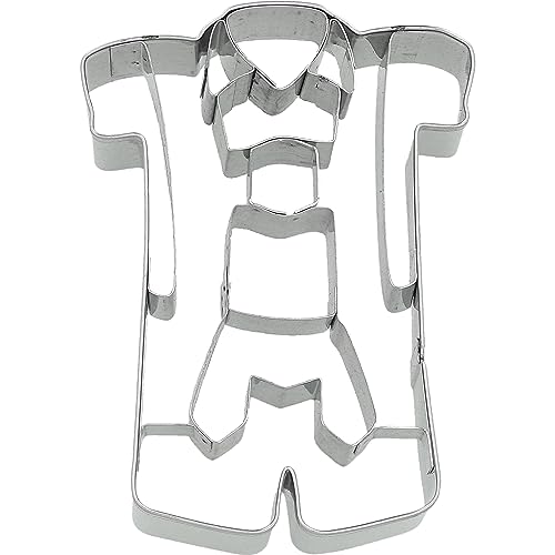 Birkmann, Ausstechform Lederhose, Ausstechform zum Ausstechen und Dekorieren von Plätzchen, Marzipan, Fondant, Edelstahl, spülmaschinengeeignet, Größe:9,5 cm