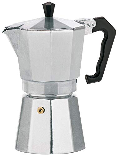 Kela 10590 Espressokocher, Für 3 Tassen, Aluminium, Italia