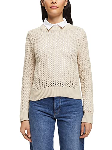 ESPRIT Strukturierter Pullover aus Bio-Baumwolle