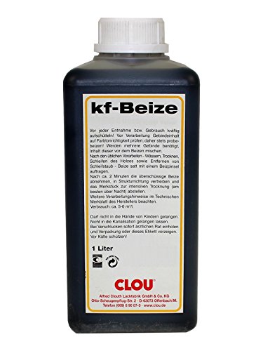 Clou kf - Beize - Schwarz 2222-1000 ml / 1 ltr.