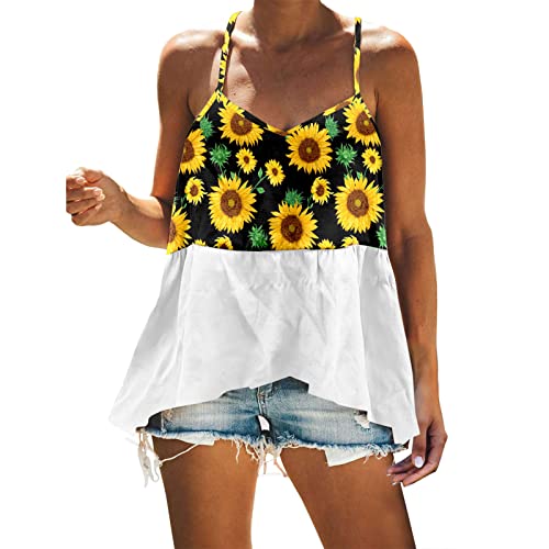 PTLLEND Langarmshirts FüR Damen Damen Sommer Tops Love Heart Print Kurzarm T-Shirt Tops Damen Casual Classic Rundhals Basic T-Shirts Regular Fit Damen Löwenzahn T-Shirt Frauen Sommer Oberteile Run