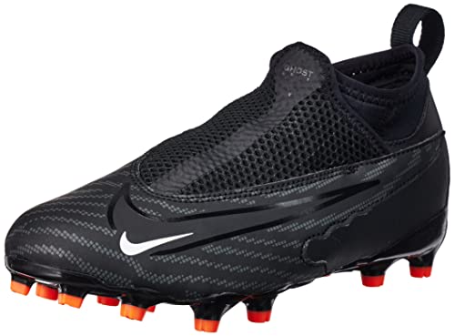 Nike JR Phantom GX Academy DF FG/MG Sneaker, Schwarz/Summit White-DK Rauchgrau, 36 EU