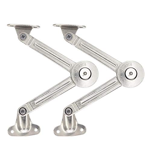 Tuggui Deckelstütze Scharnier Lift Up Stay-Puffer Dämpfer Soft Close für Küche Schranktüren Schrank 2 Stück