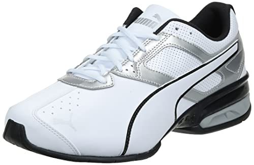 PUMA Herren Tazon 6 Sneaker, White Silver, 48.5 EU
