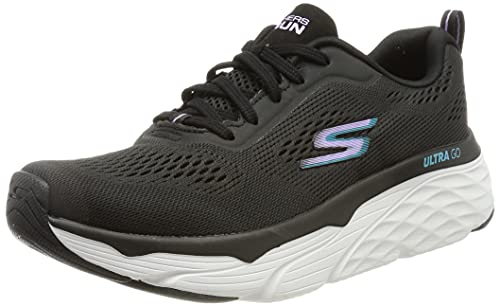 Skechers Damen Max Cushioning Elite Sneaker, Black Textile, 38 EU