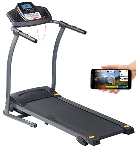 newgen medicals Heimtrainer: Profi-Laufband mit App & Bluetooth, Pulsmesser, 12 Programme, 1.100 W (Laufband elektrisch)