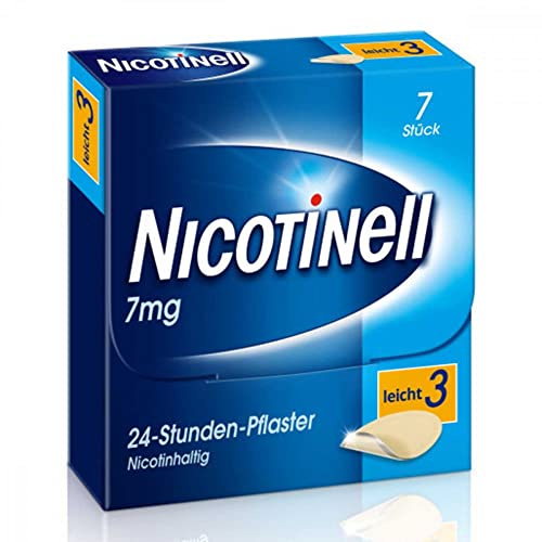 Nicotinell 7 mg / 24-Stunden- Nikotinpflaster, 7 St.: Pflasterstärke Leicht (3) - Das Nicotinell Nikotinpflaster mit der Steady-Flow Technologie hilft, das Rauchverlangen für 24 Stunden zu lindern