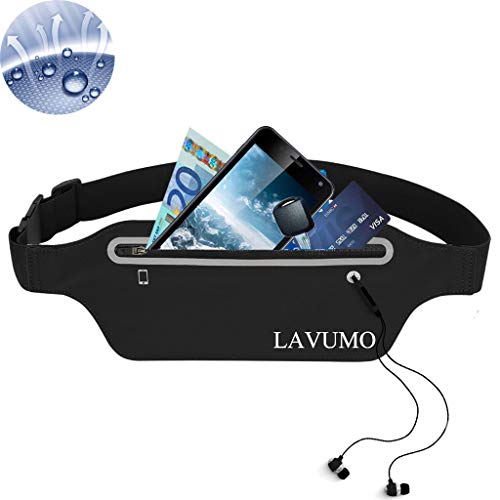 LAVUMO Sport Hüfttasche Lauftasche Handy Jogging Laufgürtel Damen Herren Bauchtasche Belt für iPhone 14 13 12 11 Pro Samsung S22 S21 A52s A53 Huawei P50 Smartphone unter 7,0