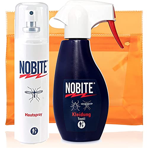 NOBITE Mückenschutz Haut-Spray & Nobite Kleidung Anti-Moskito - DOPPELPACK