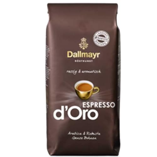 Dallmayr Espresso d'Oro ganze Bohnen 8x 1000g (8000g) - rassig aromatischer Kaffee