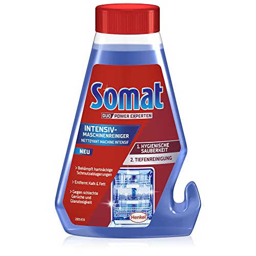 Somat Intensiv-Maschinenreiniger (250ml), Spülmaschinenreiniger flüssig zur Tiefenreinigung, mit Entkalkungsfunktion für hygienische Sauberkeit