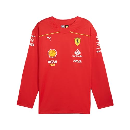 PUMA Scuderia Ferrari – Carlos Sainz Hockey-Trikot – Herren-Passform – Rot – Größe: XXL