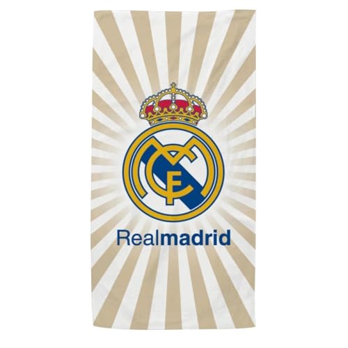 New Import Real Madrid Beach Towels - 100% Microfibre, Quick Drying (140 x 70 cm)