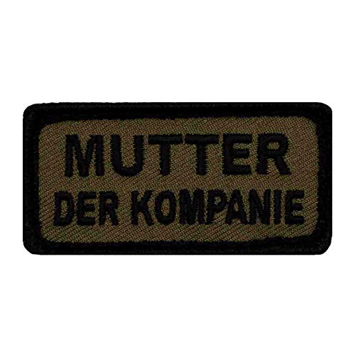 Café Viereck ® Lustiges Fun Bundeswehr Patch Gestickt mit Klett – 6 cm x 3 cm - Mutter