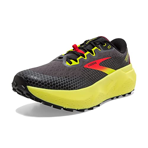 Brooks Herren Kessel 6 Laufschuh, Schwarz Rot Feuer Gelb Flammend, 42.5 EU