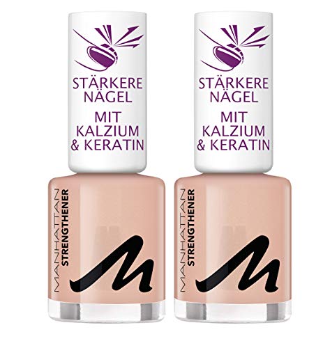 Manhattan Last und Shine Nail Strenghtener, Nr. 001, 2er Pack (2 X 12 ml)