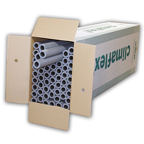 NMC 3008396 54m Rohrisolierung 22 mm x 20 mm 100cm 1m PE Schaum Isolierung Rohrisolation Dämmung Heizungsrohre Heizung