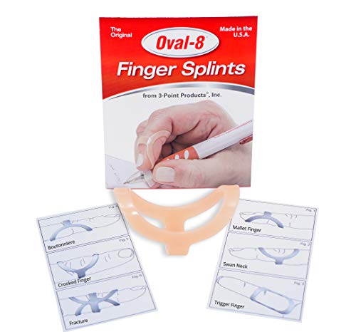 3 Point Products Oval-8 Individual Finger Splint, Size 3, 0.4 Ounce by 3-Point Products