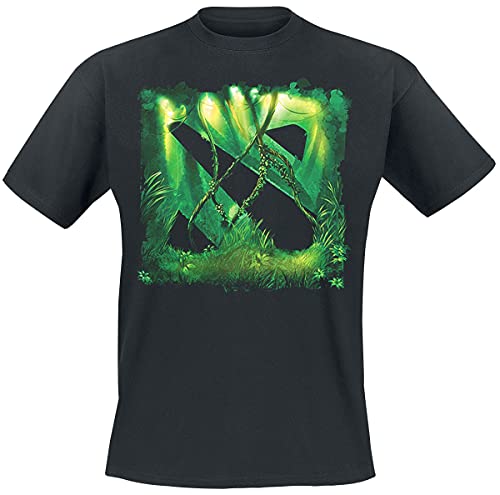 DOTA 2 - Logo Jungle Männer T-Shirt schwarz S 100% Baumwolle Esports, Fan-Merch, Gaming