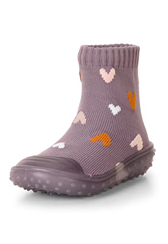 Sterntaler Unisex Kinder Adventure Herzen Socken, lila, 25/26